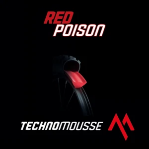 TECHNOMOUSSE MOUSSE RED POISON TUBELESS ENDURO BICI DH 27,5'' PROTEZIONE CERCHIO - Imagen 1 de 5