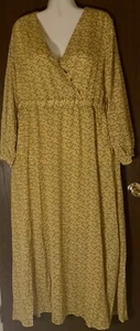 Zeagoo Fashion Maxi Lined Floral Long Sleeve Dress XXL NWT - Picture 1 of 10