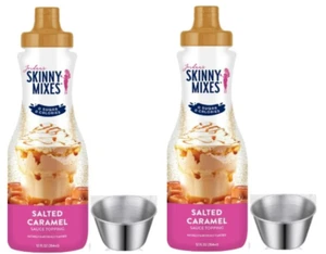 2ct Jordan Skinny Salted Caramel Sauce + Mini Stainless Sauce Cups - Picture 1 of 3