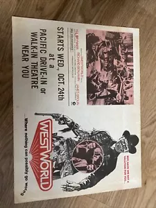 VINTAGE Westworld movie advertisment FLYER promo promotional - Picture 1 of 2