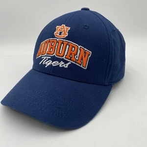 Auburn Tigers War Eagle Hat Top Of World Strap back Cap Blue Adjustable VGC - Picture 1 of 11