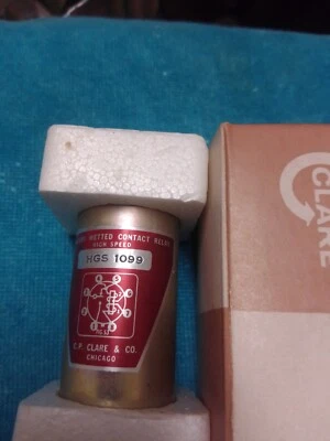 C.P. CLARE HGS 1099 MERCURY WETTED CONTACT RELAY - HIGH SPEED - NOS - Image 1 of 4