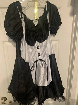 Новый California костюмы сексуальный костюм французской горничной черный белый взрослый размер стандартный - Изображение 1 из 4