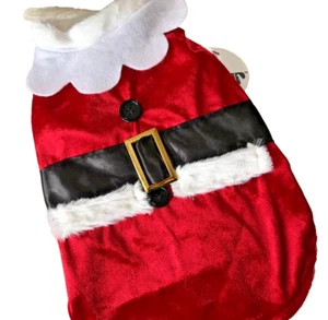 NWT Red SANTA SUIT Dogs Size Medium Soft Velour By PMP - Picture 1 of 3