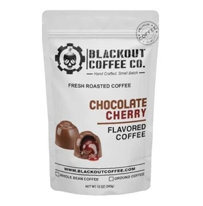 Café Blackout Chocolate Sabor Cereza Café Molido Tostado Medio - 12oz - Imagen 1 de 7