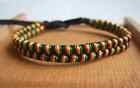 1pcs Rasta Silk Cord Weave Wristband Reggae Jamaica Boho Friendship Bracelet