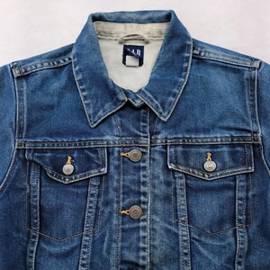 Gap Casual Button Up Long Sleeve Denim Jacket Girls Size Extra Large XL Blue - Picture 1 of 9