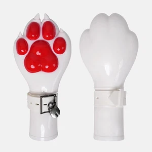 FURRJOI Ein Paar Silikon Hunde Welpen Pfoten Faust Handschuhe für Cosplay Halloween BDSM - Bild 1 von 12