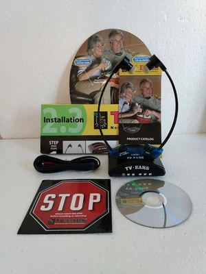 T.V Ears 2.3 MHz Wireless Headset/Charging Base & Audio Cord, DiscNo AC Adapter - Image 1 of 4