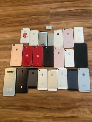 Lot of 23 Apple iPhone 3 4 5 6 7 8 128GB (Mixed Carriers) REPAIR LOT! AS-IS - Image 1 of 2