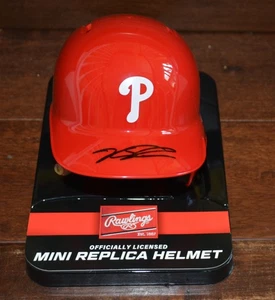 Kyle Schwarber Philadelphia Phillies Autographed Replic Mini Helmet MLB Authenti - Picture 1 of 3