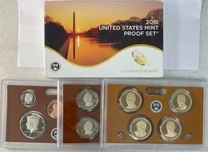 2015 S Clad Proof set US Mint Original Government Packaging OGP COA- 14 Coins - Picture 1 of 4