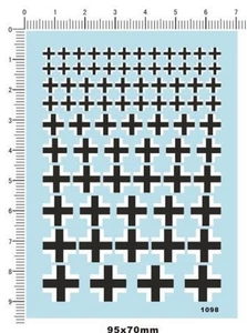 Kit de calcomanía de agua con letrero de tanque militar alemán súper detallado a toda escala Segunda Guerra Mundial - Imagen 1 de 1