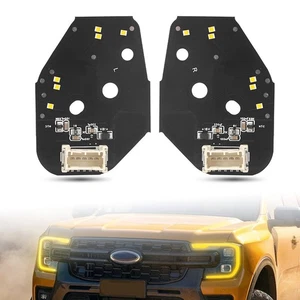 Amber DRL Daytime Running Light LED Board chips For Ford Ranger 2023 2024 2025 - Picture 1 of 16