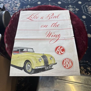 AC Sports Tourer Buckland Mk I & II Auto Verkaufsprospekt um 1947 Original   - Bild 1 von 3
