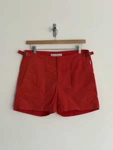 Pantalones Cortos Orlebar Marrón “Setter” Natación Playa Corte Corto Rescate Rojo W30 Pequeño - Imagen 1 de 17