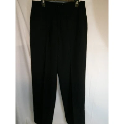 Pantalones de vestir negros Larry Levine Classics para mujer talla 16 forrados de poliéster Foto 1 de 4