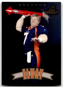 1997 Pinnacle #9 John Elway Denver Broncos HOF THROWING A TORPEDO NO RESERVE! - Picture 1 of 2