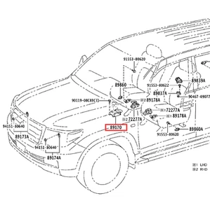 8917060C00 TOYOTA GENUINE SENSOR ASSY, SAFETY DEVICE 89170-60C00 NEW OEM - Picture 1 of 1