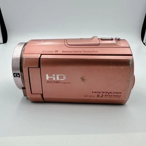 Sony HDR-CX535 P HandyCam Pink Video Camera Internal Memory 32GB Tested Japan - Picture 1 of 17