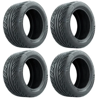 (4) GTW Fusion GTR Steel Belted Radial 23" Golf Cart Street Tires 255/45-R14 - Image 1 of 4