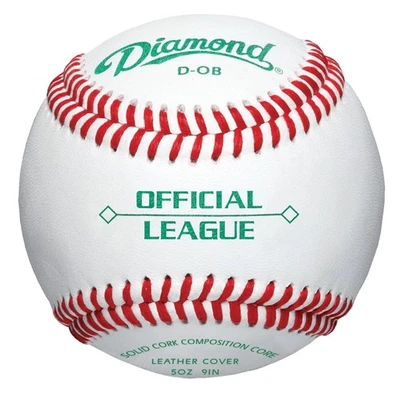 Diamond D-Ob Official Leather Baseballs 12 Ball Pack - Image 1 of 2