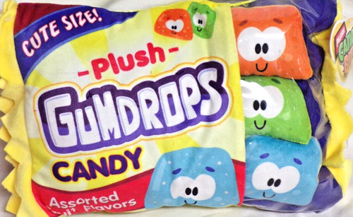 NEW Plush Candy PILLOW GUM DROPS TOY GIFT SET WITH REMOVABLE PLUSH ...