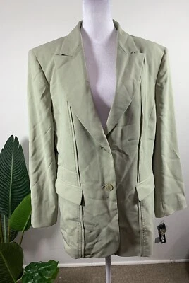 Kasper Petite Jacket ,Size 16p , Color Green - Imagem 1 de 4