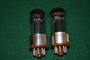 Type 6888 Sylvania Audio Receiver Power Vacuum Tubes Tested Pair - Picture 1 of 6