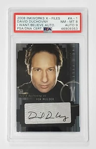 2008 Inkworks The X-Files I Want To Believe Autograph A-1 David Duchovny PSA - Picture 1 of 3