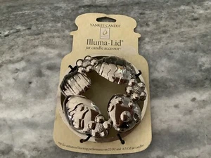 YANKEE CANDLE Illuma-lid EASTER EGGS FLOWERS Silver NEW - Picture 1 of 2