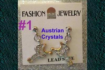 SILLA DE CABALLO Pendientes Vaquera Barril Carreras Western Rodeo Cristal Texas Joyería Foto 1 de 4