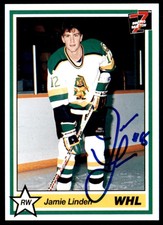 1990-91 7th Inning Sketch WHL Jamie Linden Auto Prince Albert Raiders #283 NO