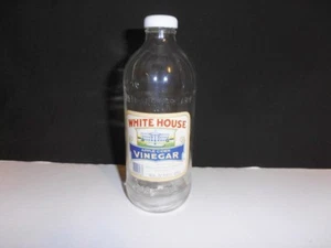 Weißes Haus Essigflasche selten 75 Jahre Jubiläum 1908 - 1983 Papieretikett Pint - Bild 1 von 6