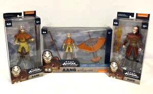 SET OF 3 AVATAR THE LAST AIRBENDER FIGURES AANG ZUKO AANG WITH GLIDER MCFARLANE - Picture 1 of 9