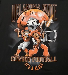 Oklahoma State Cowboys Shirt Mens 2XL Black Eskimo Joes Orange Power Big Graphic - Picture 1 of 7