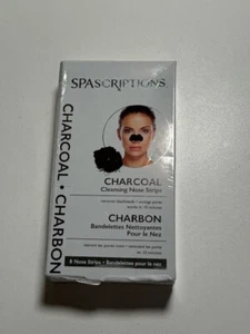 Spascriptions Charcoal Cleansing Nose Strips 8 Count new in box - Picture 1 of 2