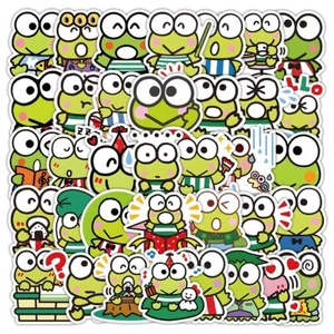 Pegatinas mezcla transparentes Keroppi (10-50 piezas)- Vendedor de EE. UU., ENVÍO RÁPIDO - Imagen 1 de 1