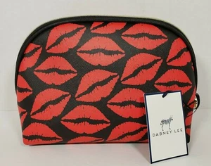 Neu - Dabney Lee Kosmetiktasche schwarz mit roten Lippen - Bild 1 von 4