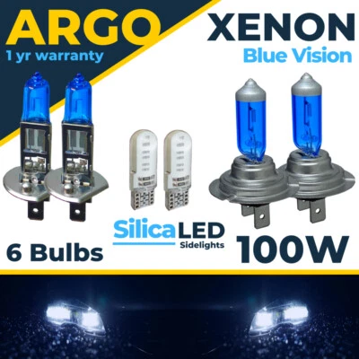 H7 H1 Xenon Blue Headlight Bulbs 477 Super T10 448 Upgrade Hid 100w Car 499 12v - Image 1 of 4