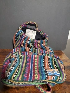 Billabong Drawstring Bag Multicolor Beach Multicolor Hippie Colorful  - Picture 1 of 12