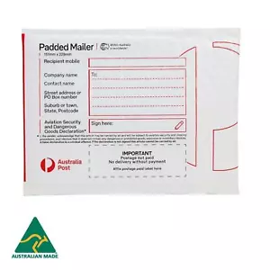 Australia Post Padded Mailer PM1 151 x 229mm Bubble Padded Bag Mailer Envelope - Bild 1 von 6