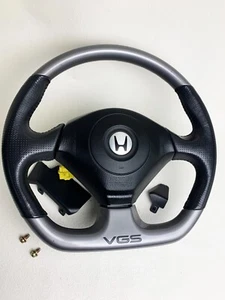 Honda GENUINE S2000 VGS AP1 AP2 Steering Wheel Flat Bottom Silver OEM JDM Japan - Picture 1 of 24