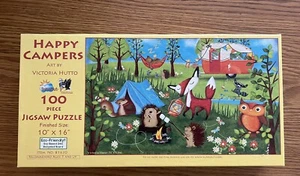 HAPPY CAMPERS Suns Out by Victoria Hutto 100 Piece Puzzle - Picture 1 of 3