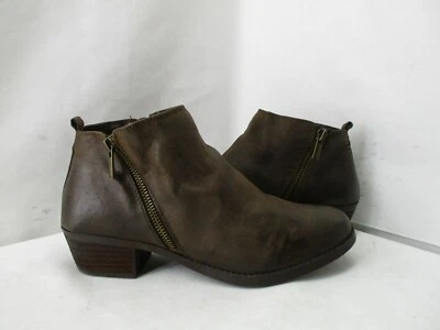 CARLOS by Carlos Santana Brown Zip Ankle Boots Womens Size 8 M - Image 1 of 4