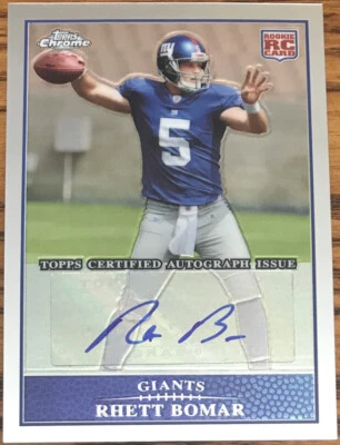 2009 Topps Chrome Rookie Autographs Rhett Bomar #TC203 New York Giants - Image 1 of 2