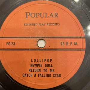 10" 78 RPM-Popular Extended Play Records: Tequila/Looking Back/Chanson D'Amour - Picture 1 of 4