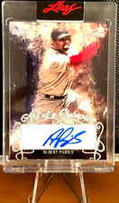 2021 Leaf Art of Sport Albert Pujols Art of a Champion Auto Silver #'d 1/2 Rare!