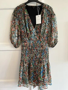 Ted Baker Tiania Smock Panel Wrap Mini Dress Size 2 NWT - Picture 1 of 5