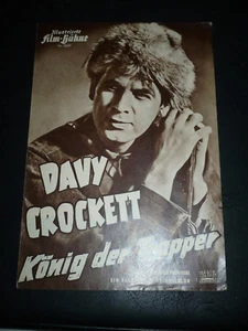 DAVY CROCKETT - KING OF THE WILD FRONTIER orig deutsches Filmprogramm [Fess Parker] - Bild 1 von 2